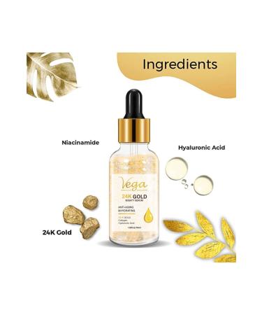 V GROUP 24k Gold Particle Hyaluronic Acid Anti-Wrinkle Collagen Face Care Skin Care Serum 30 - Buy Online on GoSupps.com