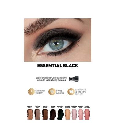 Avon Power Stay Shadow Stick Pencil Eyeshadow. Essential Black - Buy Online on GoSupps.com