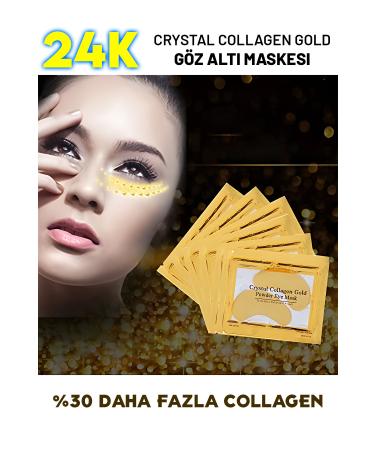 Obenimstore 24K Gold Collagen Crystal Moisturizing Under Eye Mask Dark Circles Wrinkles and Anti-Aging