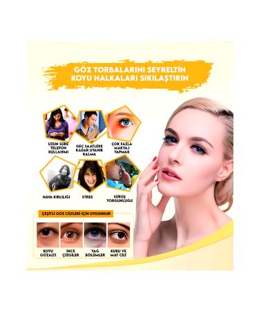 Obenimstore 24K Gold Collagen Crystal Moisturizing Under Eye Mask Dark Circles Wrinkles and Anti-Aging - Buy Online on GoSupps.com