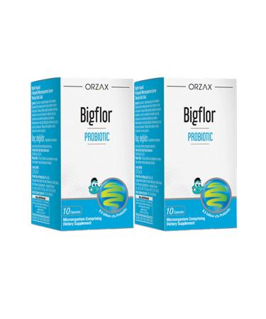 Orzax Bigflor Probiotic 10 Capsules 2 Pieces