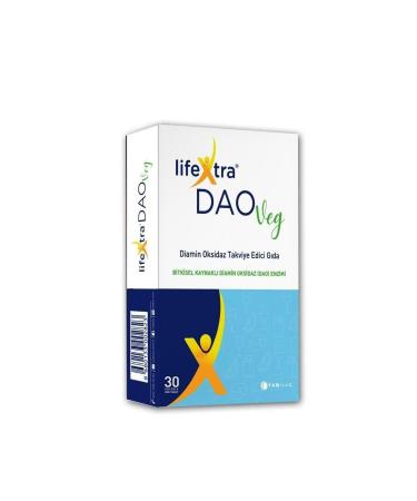 Tab Pharmaceuticals Lifextra Dao Veg 30 Tablets