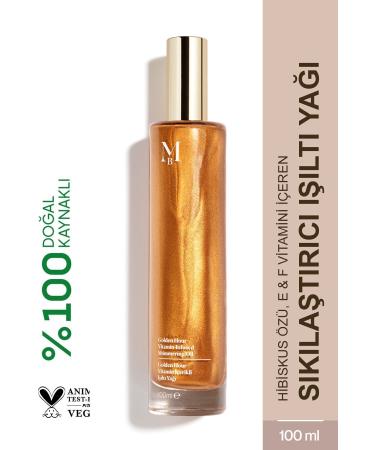 M SBAH E Golden Hour Vitamin Content Shiny Hair and Body Oil 100 ml
