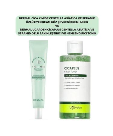 Dermal C ca X Mide Centella Asiatica Essence Eye Contour Cream and Ugarden Tonic