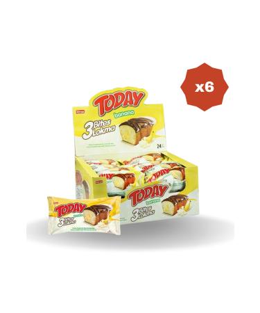 Elvan TODAY 3 B TES BANANA 40 GR 24-PIECE - (6 PACKS)