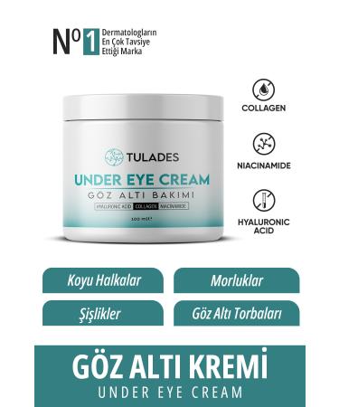 TULADES Under Eye Bag and Dark Circle Remover and Anti-Dark Circle Moisturizing Under Eye Brightening Cream 100Ml