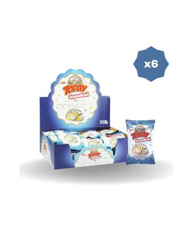 Elvan TODAY SNOWBALL MILK CAKE 35 GR 24 PIECES - (6 PACKS)
