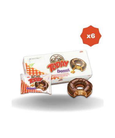 Elvan TODAY DONUT CARAMEL CAKE MULTI PACK BOX 35 GR 6 PIECES (6 PACKS)
