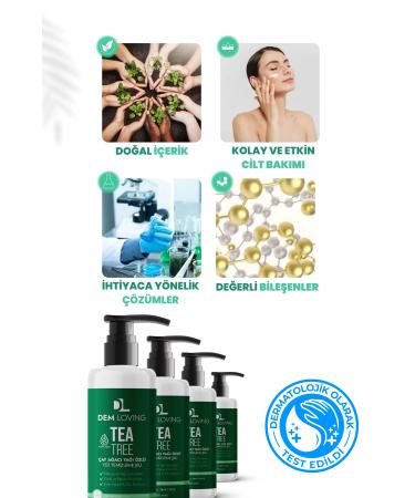 DEM LOVING Tea Tree Essence Facial Cleansing Gel | BRIGHTENING | ANTI-BLACKSPOT & ACNE | VITAMIN C | 150 ML - Buy Online on GoSupps.com