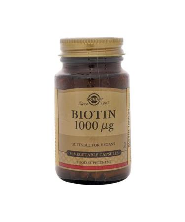 Solgar Biotin 1000 Mcg 50 Capsules