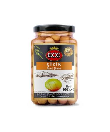 Ece Green Scratched Olives 550 Gr. (2 PACK)