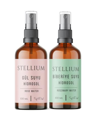 STELLIUM Pure and Natural Rose Water Tonic and Rosemary Water Hair Tonic