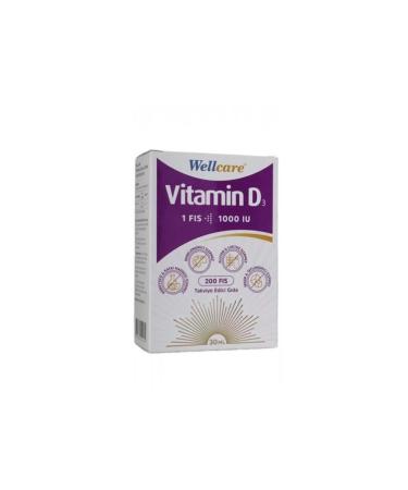 Wellcare Vitamin D3 1000 IU 30 ml