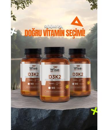 WiseLab Vitamin D3 + K2 90 Tablets - Buy Online on GoSupps.com