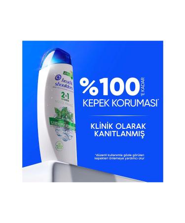 Head And Shoulders Menthol Freshness 2in1 Shampoo 330 ml x 3 - Buy Online on GoSupps.com