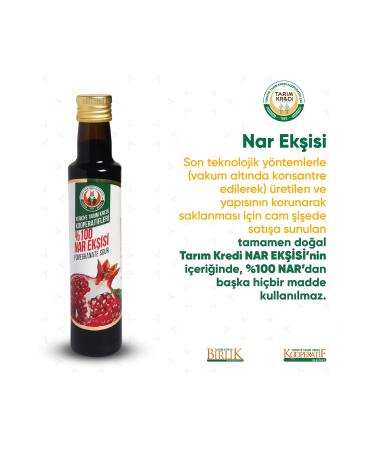 Agricultural Credit Union Agricultural Credit Natural Additive-Free Pomegranate Syrup 350 gr