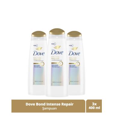 Dove Hair Care Shampoo Bond Intense Repair + Peptide Complex 400 ml x3