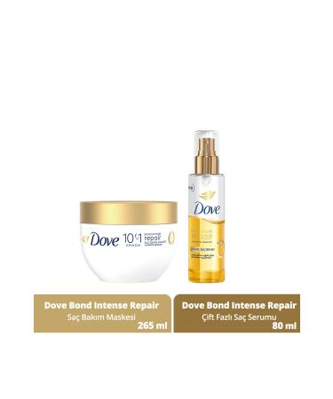 Dove 10 in 1 Hair Care Mask Bond Intense Repair 265 ml + Dual Phase Hair Serum 80 ml