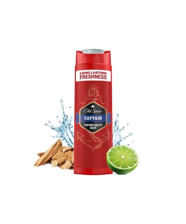 Old Spice Captain Men's Shower Gel and Shampoo 400 ml - Buy Online on GoSupps.com