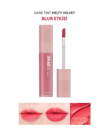 Missha Long-Lasting Non-Smudge Velvet Finish Tint Dare Tint Melty Velvet (Rose Letter)