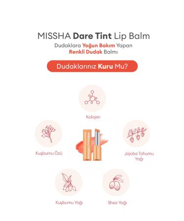Missha Tinted Lip Balm that Cares for Lips Dare Tint Lip Balm (Coral Look) - Buy Online on GoSupps.com