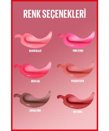 Maybelline New York Lifter Plump Lip Gloss 006 Hot Chili Red & Mini Lash Mascara Makeup Set - Buy Online on GoSupps.com