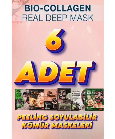 Xolo Collagen Peelable Deep Peeling Black Mud Masks 6 Piece Set - Buy Online on GoSupps.com