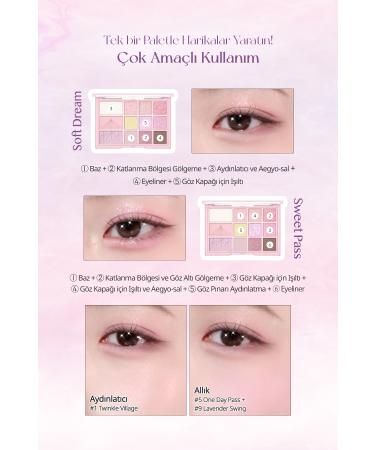 CLIO Multi-Purpose Intensely Pigmented Eyeshadow Palette Clio Shade & Shadow Palette 05 Sweet Cloud - Buy Online on GoSupps.com