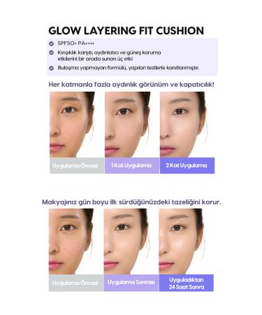Missha Intensive Concealer Moist and Shiny Finish Cushion Glow Layering Fit Cushion No21 Vanilla SPF50+/PA++++ - Buy Online on GoSupps.com