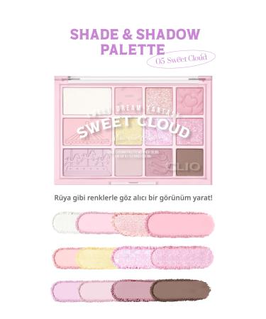 CLIO Multi-Purpose Intensely Pigmented Eyeshadow Palette Clio Shade & Shadow Palette 05 Sweet Cloud - Buy Online on GoSupps.com