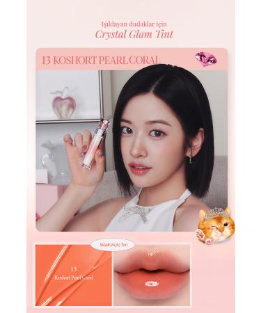 CLIO Non-sticky Intense Shimmer Tint CLIO Crystal Glam Tint (13 Koshort Pearl Coral) - Buy Online on GoSupps.com