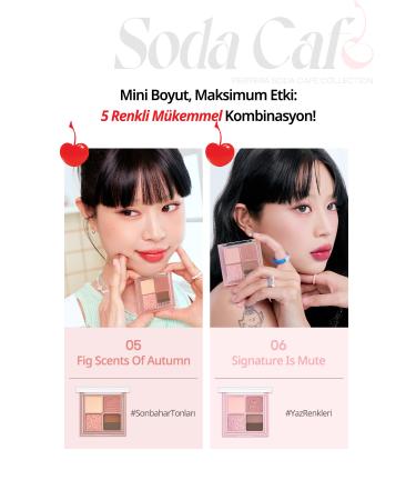 PERIPERA 5 Color Mini Eyeshadow Palette Ink Pocket Shadow Palette (06 SIGNATURE IS MUTE) (SODA CAFE) - Buy Online on GoSupps.com