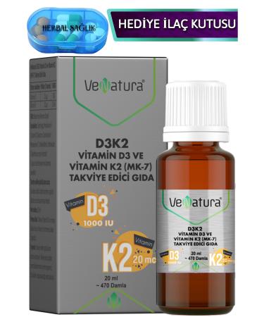 Venatura D3k2 Menaquinon 7 Drops 20 ml