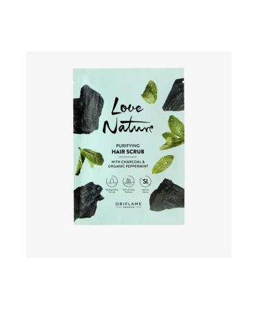 Oriflame Love Nature Purifying Hair Scrub with Charcoal and Organic Mint