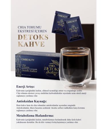 Embeauty Detox Form Coffee with Chia Seeds Helps Lose Weight and Eliminate Edema - Buy Online on GoSupps.com