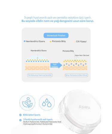 Missha Hyaluronic Acid Oil Controlling Cushion Innovative Liquid Powder A'PIEU Waterlock Finisher - Buy Online on GoSupps.com