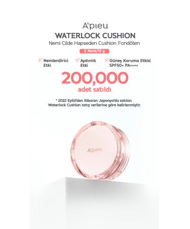 Missha 24 Hour Moisturizing Cushion A'PIEU Waterlock Cushion (23N) SPF50+/PA++++ - Buy Online on GoSupps.com