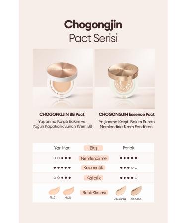 Missha Anti-Aging Moisturizing Cream Foundation CHOGONGJIN Esence Pact (21C) SPF50+/PA++++ - Buy Online on GoSupps.com