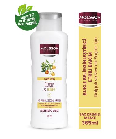 Mousson Curl-Clarifying Effective Sulfate-Free Hair Care Cream and Mask with Citrus and Honey - Buy Online on GoSupps.com