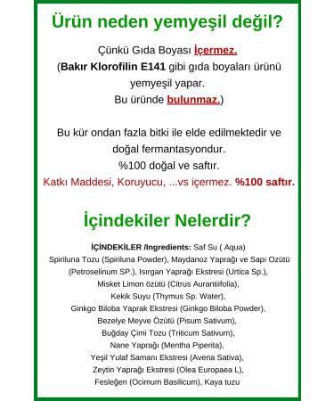 Hanzade Herbal Liquid Chlorophyll Cure Wheat Grass Added Plant Extracts 500 ML Glass Bottle - Buy Online on GoSupps.com