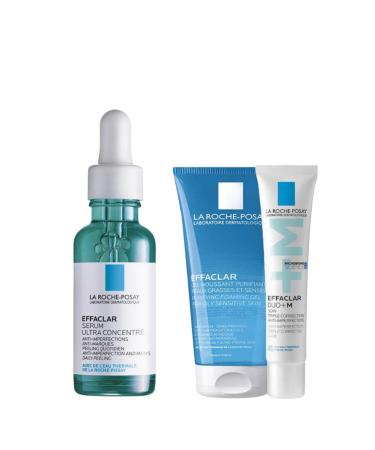 La Roche Posay Oily and Acne Prone Skin Serum + Effaclar Introduction Kit (Peeling Effect) - Buy Online on GoSupps.com