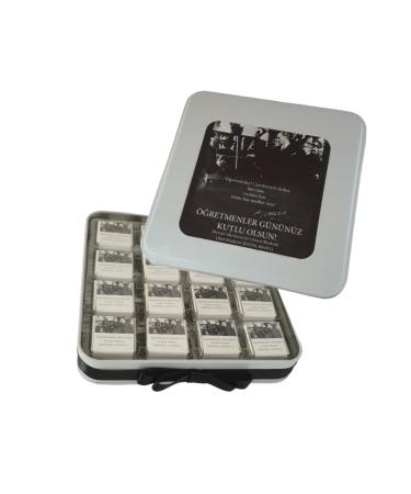 Frig Chocolate Belgian Chocolate Personalized Teachers' Day chocolate 48 pieces of madlen METAL BOX