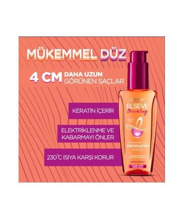 L'Oreal Paris L'Or al Paris Elseve Dream Long Perfectly Straight Smoothing Serum - Buy Online on GoSupps.com