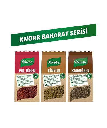 Knorr Spice Series Chili Pepper 65gr Black Pepper 60gr Cumin 65gr