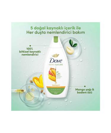 Dove Moisturizing Shower Gel Mango Butter & Almond Extract 450ml X2 - Buy Online on GoSupps.com