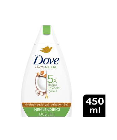 Dove Moisturizing Shower Gel Coconut Oil & Almond Extract 450 ml