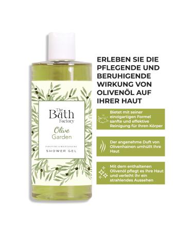 THE BATH FACTORY Moisturizing and Nourishing Olive Oil Shower Gel 400 ml - Buy Online on GoSupps.com