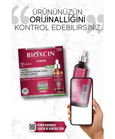Bioxcin Forte Intensive Anti-Hair Loss Herbal Serum 3x50ml - Buy Online on GoSupps.com