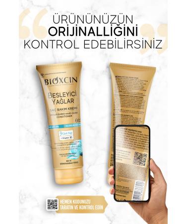 Bioxcin Nourishing Oils Care Conditioner 250 ML - Sulfate-Free Dry and Damaged Hair Anti-Hair Loss - Buy Online on GoSupps.com