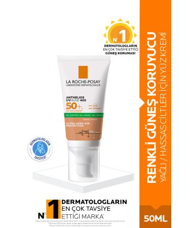 La Roche Posay Anthelios Spf 50 Tinted High Protection Face Sun Cream for Oily Skin 50 ml